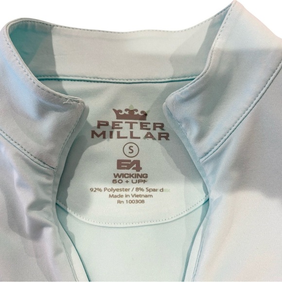 Peter Millar E4 Wicking 50+ UPF Quarter Zip Golf Shirt Size Small - Picture 4 of 5